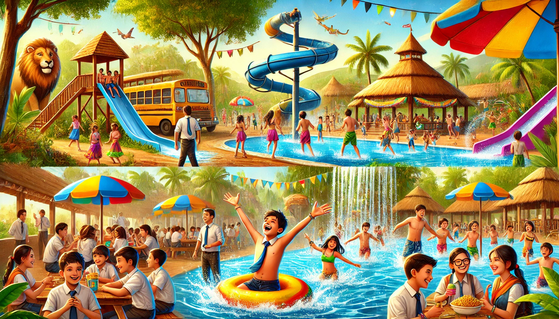 School Picnic virar resort rajhansResortVirarOpenSpace2